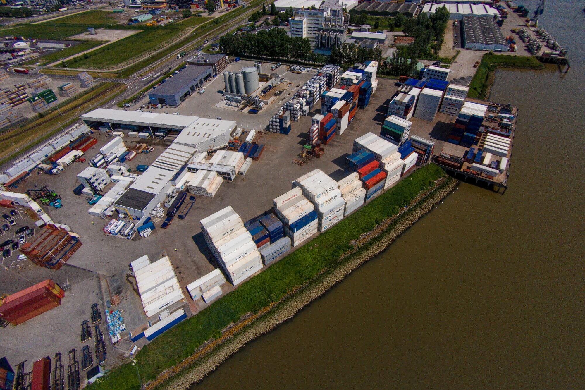 Main container depot from Alconet in Rotterdam